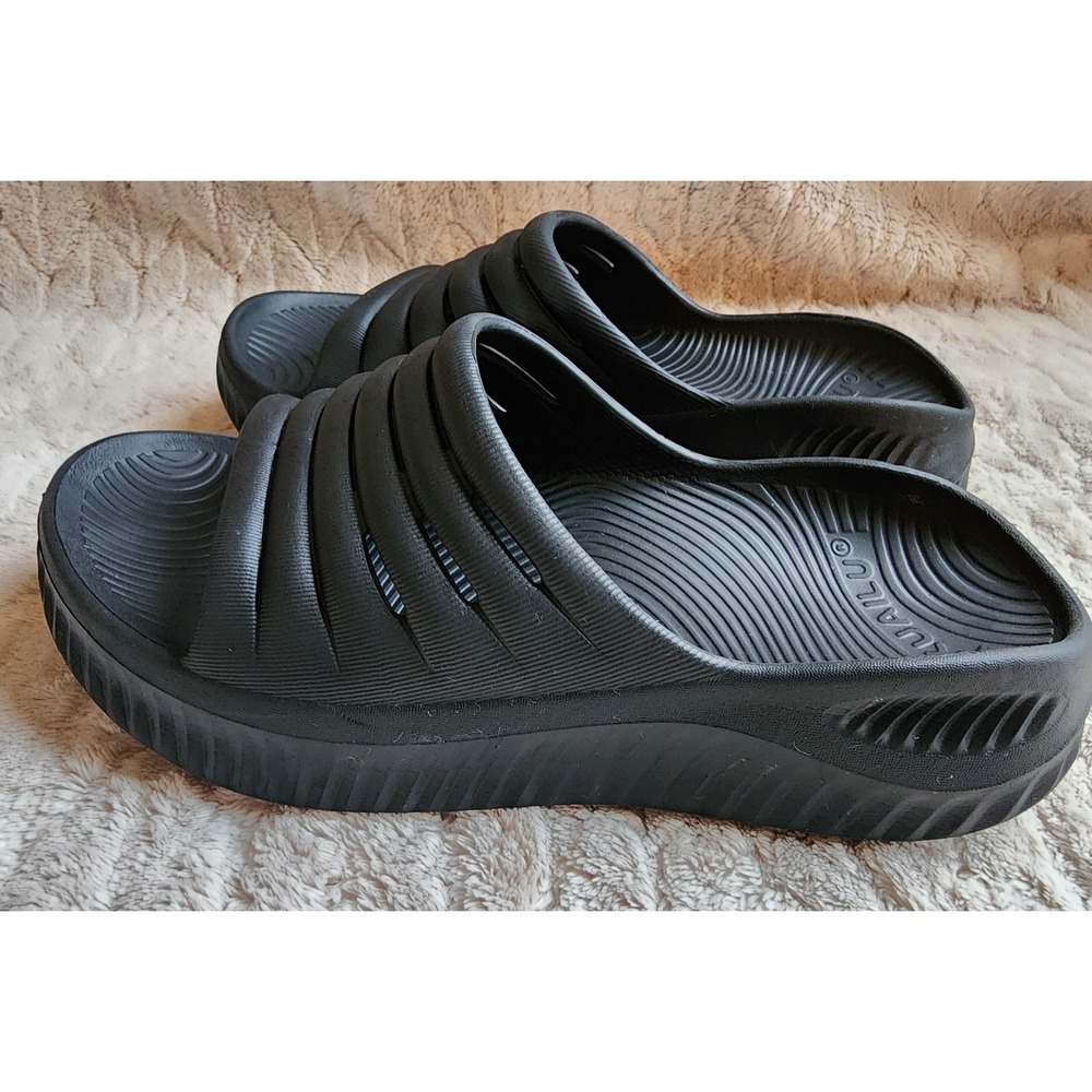 KUAILU Recovery Slides Black Platform Comfort Sandals Womens US 7.5 EU 38 - Picture 6 of 10